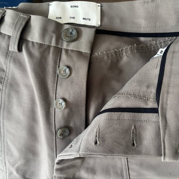 $995 - SONG FOR THE MUTE - 20.2 DJEBEL - Taupe Kick Crop Cargo Pant - EU46 US 29 - Picture 7 of 15